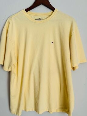 Tommy Hilfiger Men’s Short-Sleeve Crewneck T-Shirt — Light Yellow